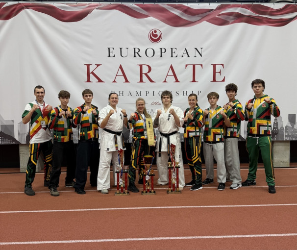 Klaipėdos „Okinavos“ sportininkų sėkmė Europos čempionate: iš Rygos grįžo su aukso, sidabro ir bronzos medaliais