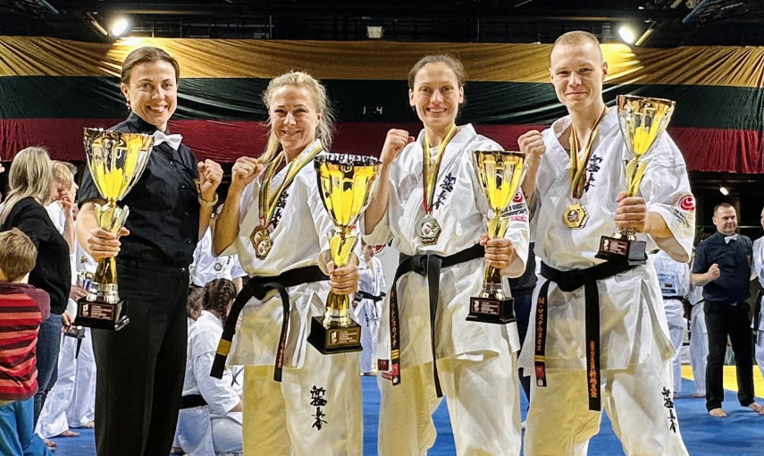 Klaipėdos sporto klubas „Okinava" sužibėjo Lietuvos kyokushin karate čempionate
