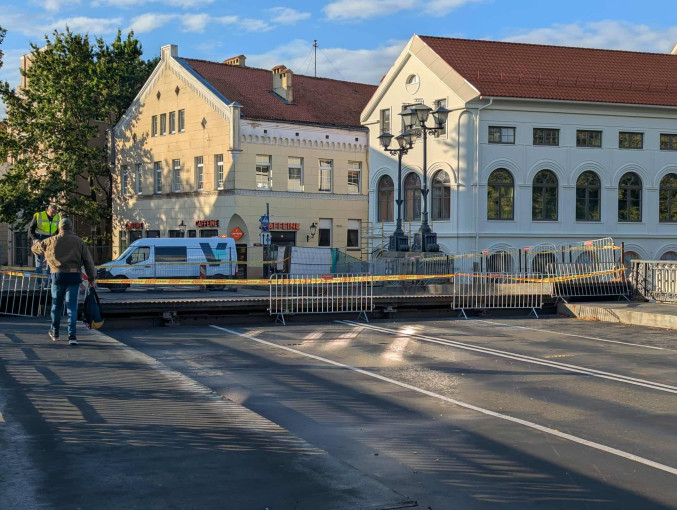 Laikinai uždarytas Biržos tiltas