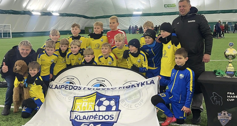 Klaipėdos FM jaunieji futbolininkai tarptautiniame turnyre Taline iškovojo penktąją vietą