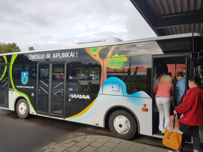 Palangos gyventojams – nemokamos kelionės viešuoju transportu su Palangiškio kortele