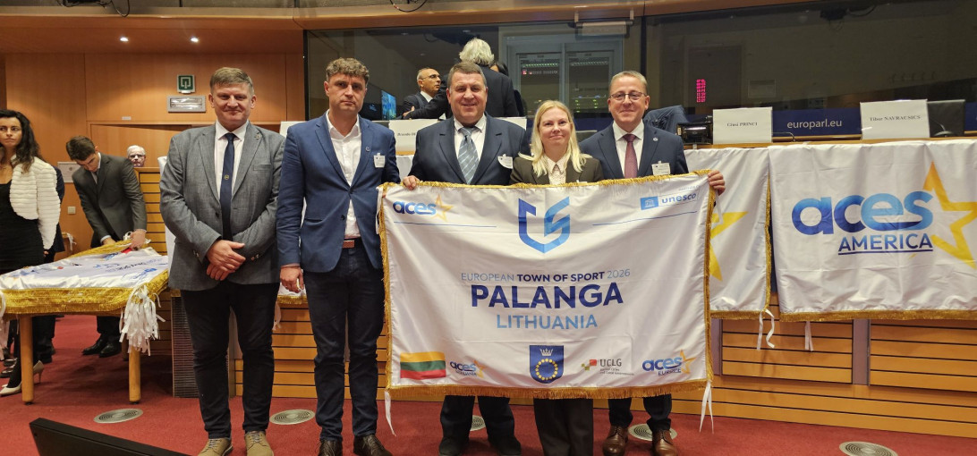 Briuselyje Palangai įteiktos prestižinio “Europos sporto miesto 2026” titulo regalijos