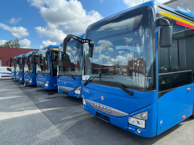 Klaipėdą pasiekė 11 naujų miesto tipo elektra varomų autobusų