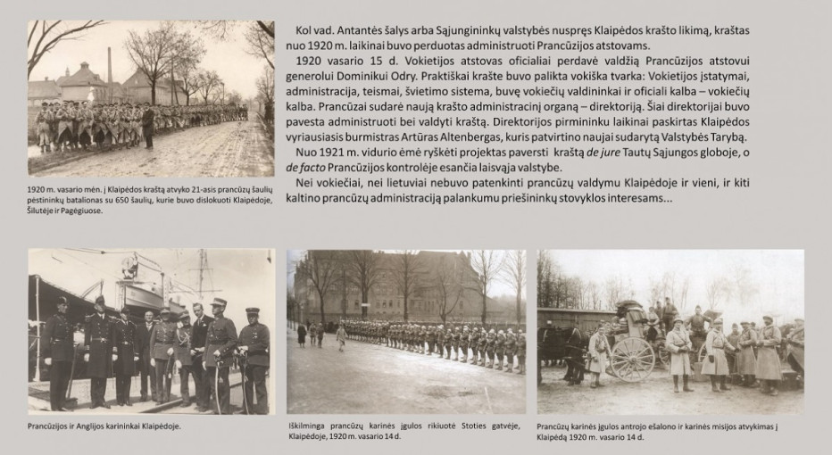Virtuali paroda „1923 m. sausio mėnesio įvykiai Klaipėdos krašte“