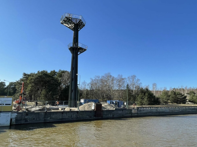 Smiltynėje pastatytas laivybos saugumui svarbus radaro bokštas