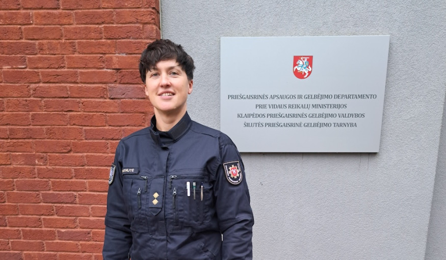 Pareigūnė Eglė Vaitkutė: „Ir darbe, ir sporte svarbu nenuleisti rankų“