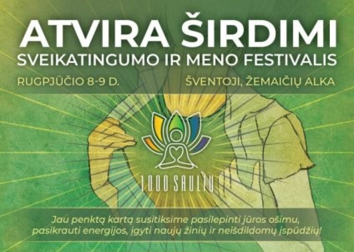 Šventoji kviečia į nemokamą sveikatingumo ir meno festivalį