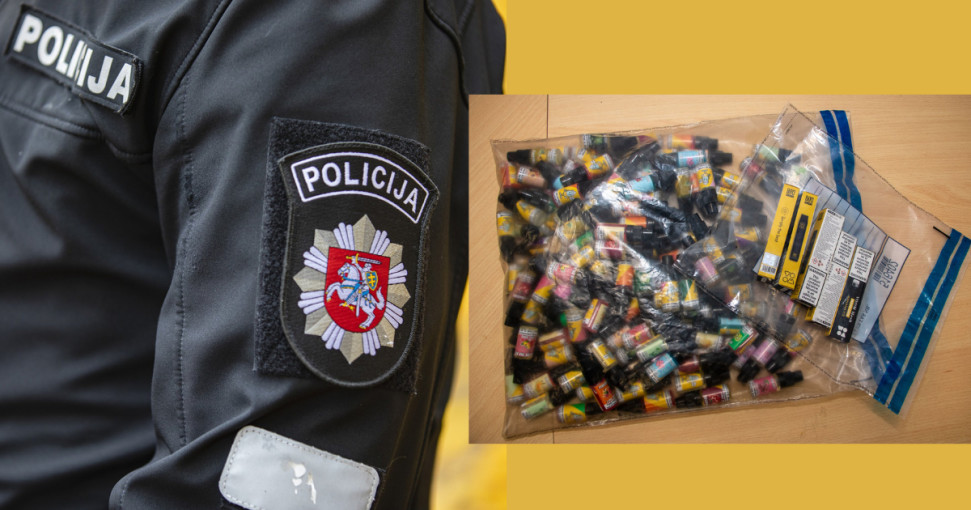 Klaipėdos pareigūnai nustatė asmenį, turėjusį nelegaliai įsigytų skysčių el. cigaretėms pildyti