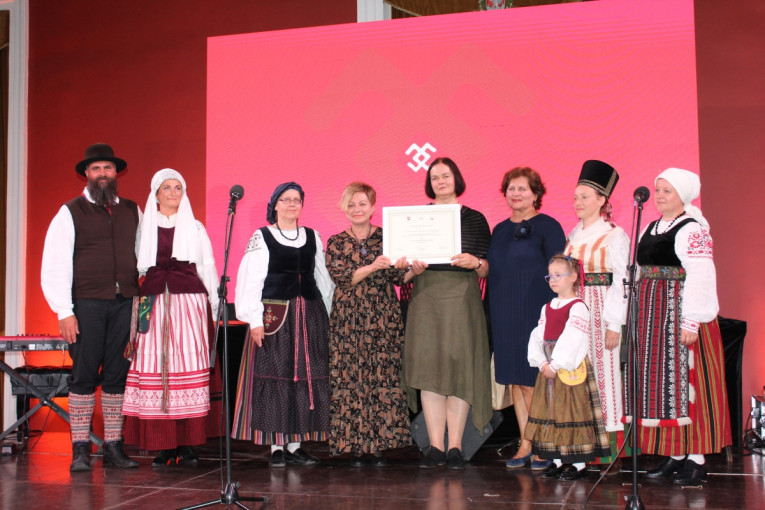 Klaipėdos etnokultūros centrui Vilniaus Rotušėje antrą kartą įteiktas Nematerialaus kultūros paveldo vertybių sertifikatas