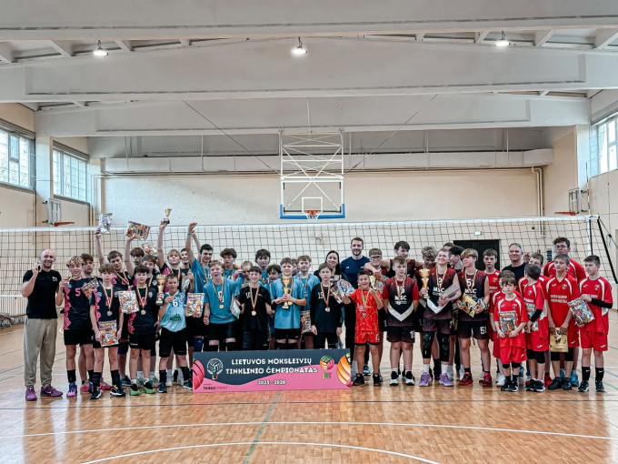 Klaipėdoje paaiškėjo U14 berniukų tinklinio čempionai: trečius metus iš eilės triumfavo šeimininkai