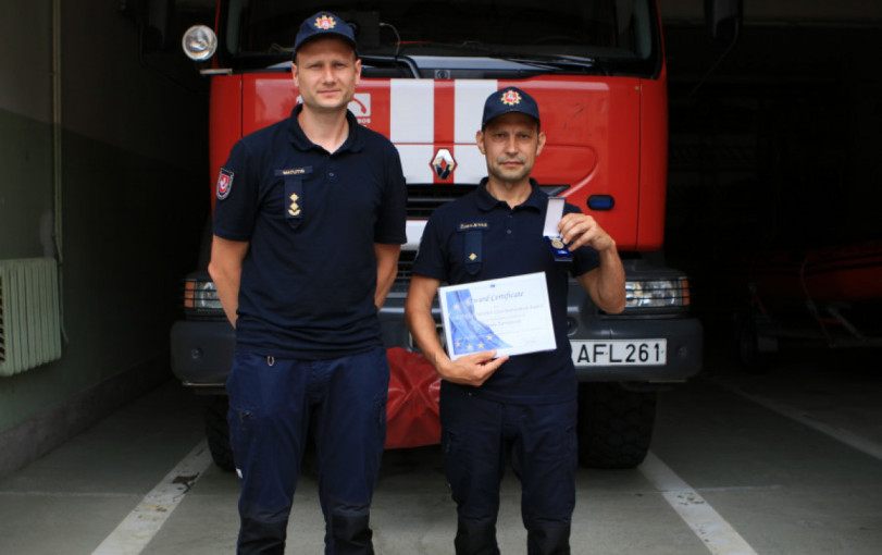 Tauragės priešgaisrinės gelbėjimo tarnybos pamainos vadas įvertintas už pasiaukojimą ir atsidavimą