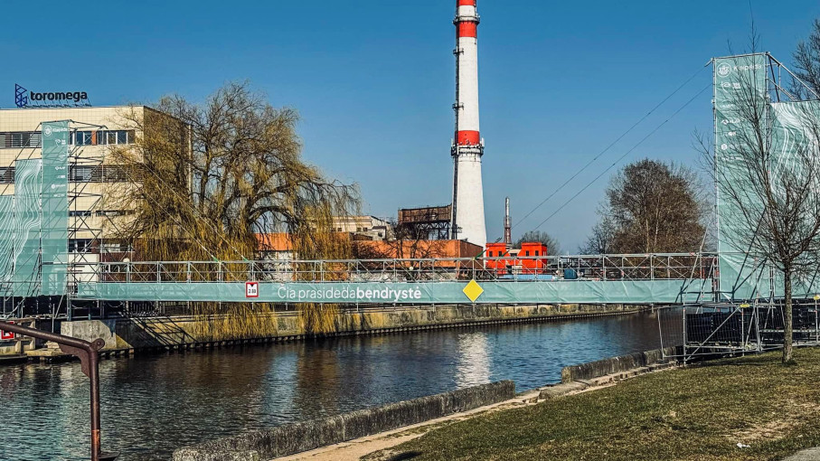 Klaipėda planuoja vėl įrengti laikiną tiltą per Dangės upę