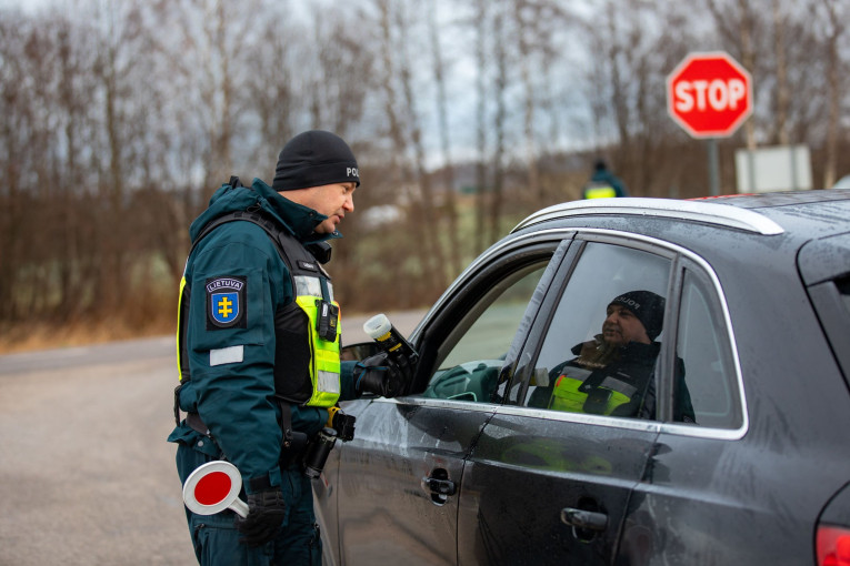 Klaipėdos apskrities kelių policijos pareigūnai per savaitę nustatė 8 neblaivius vairuotojus