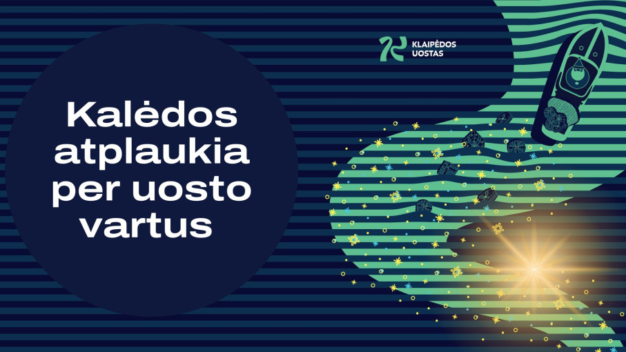 Kalėdos atplaukia per Klaipėdos uosto vartus: į miestą ateina Kalėdų šviesa