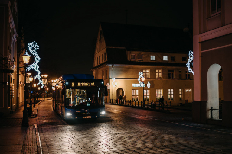 Šią savaitę Klaipėdoje važiuos papildomi naktiniai autobusų reisai