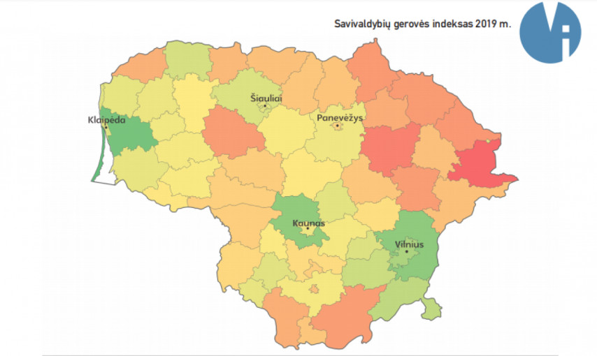 2019 Savivaldybių gerovės indekse - Klaipėda ir Neringa tarp lyderių