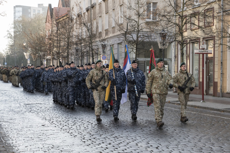 Klaipėdoje – iškilmingas Lietuvos kariuomenės atkūrimo 107-ųjų metinių minėjimas