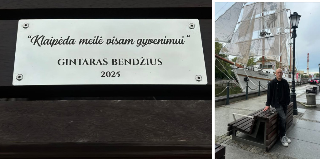 „Kai būsite Klaipėdoje, prisėskite prisiminti Gintarą“ – prie Dangės įamžintas tragiškai žuvusio prodiuserio atminimas