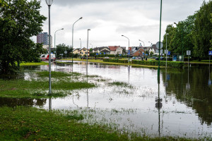 „Klaipėdos vanduo“: per liepos 11-osios liūtį Klaipėdoje iškrito 58 % mėnesio kritulių normos