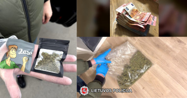 Klaipėdos teisėsaugininkai su įkalčiais sulaikė dar vieną jaunuolį įtariamą platinusį narkotines medžiagas