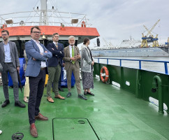 Ateities planai, investicijos ir svarba karinio mobilumo kontekste: užsienio reikalų ministrui pristatyti svarbiausi Klaipėdos uosto klausimai