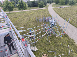 Klaipėdoje kyla scena tarsi lėktuvas: miestas ruošiasi Baltijos kelio minėjimui